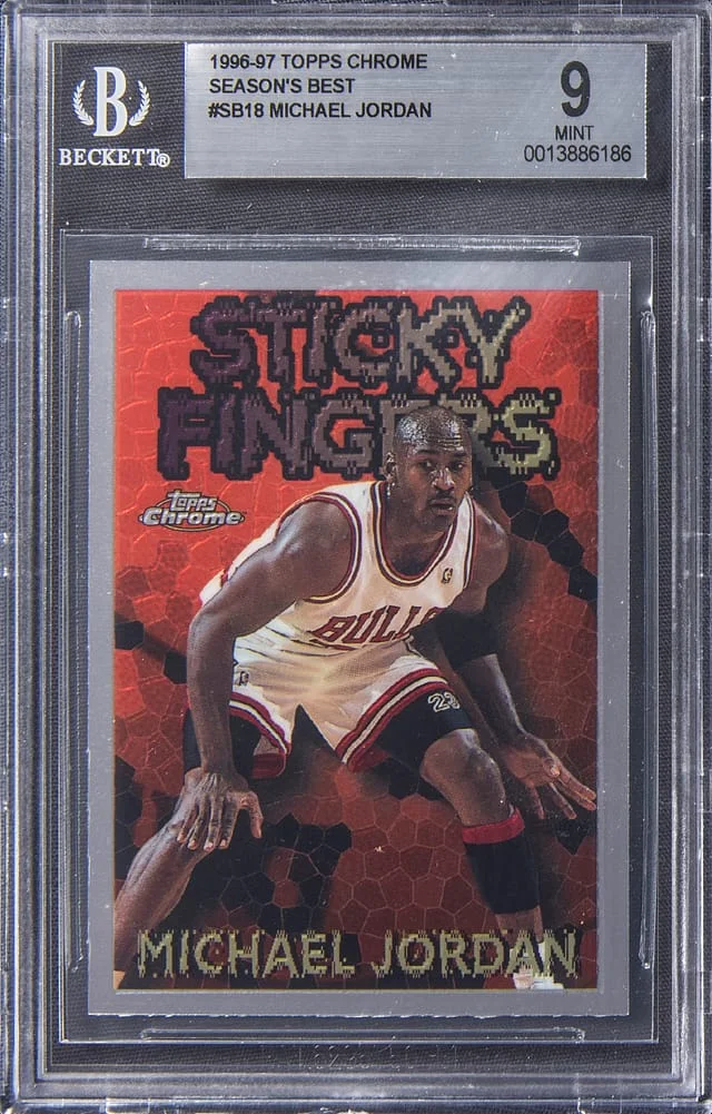 1996-97 Topps Chrome Michael Jordan Season's Best #SB18 card image