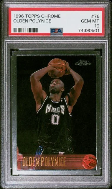 1996-97 Topps Chrome Olden Polynice #76 card image