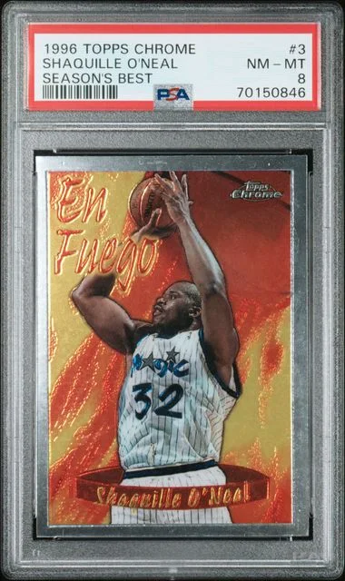 1996-97 Topps Chrome Shaquille O'Neal Season's Best #3 card image