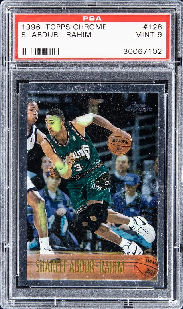 1996-97 Topps Chrome Shareef Abdur-Rahim #128 card image