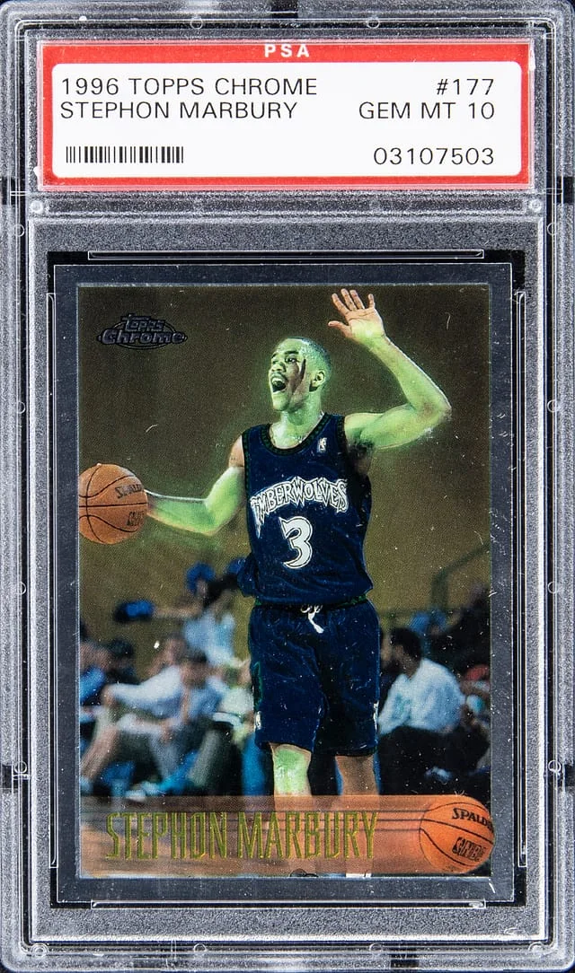 1996-97 Topps Chrome Stephon Marbury #177 card image