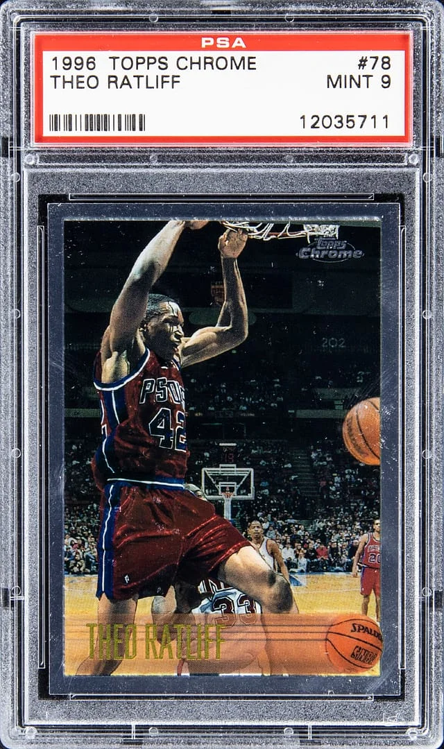 1996-97 Topps Chrome Theo Ratliff #78 card image
