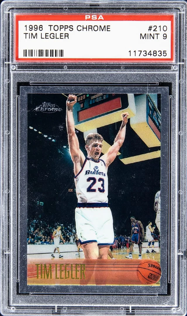 1996-97 Topps Chrome Tim Legler #210 card image