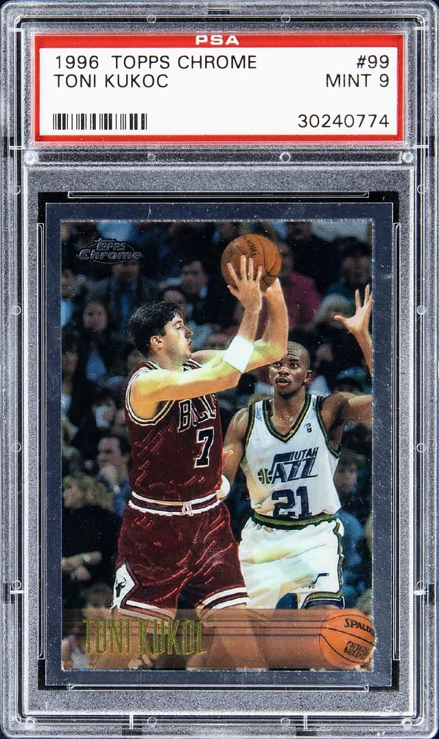 1996-97 Topps Chrome Toni Kukoc #99 card image