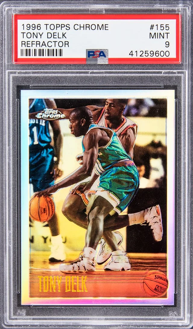 1996-97 Topps Chrome Tony Delk Refractor #155 card image