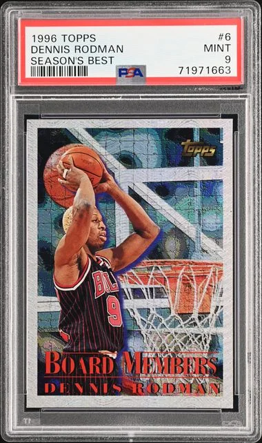 1996-97 Topps Dennis Rodman Season's Best #6 card image