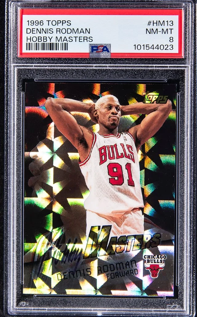 1996-97 Topps Dennis Rodman Hobby Masters #HM13 card image