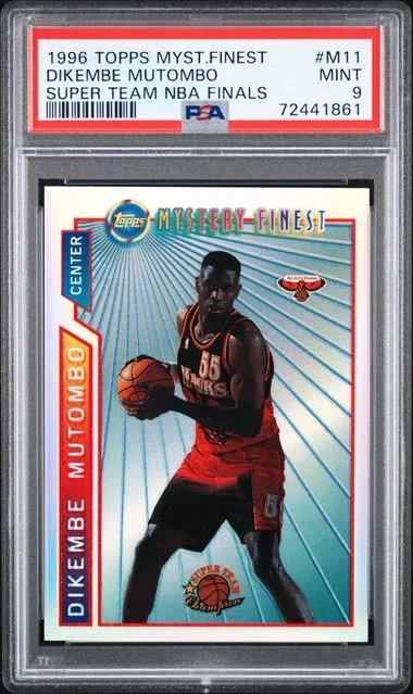 1996-97 Topps Dikembe Mutombo Mystery Finest Super Team NBA Finals #M11 card image
