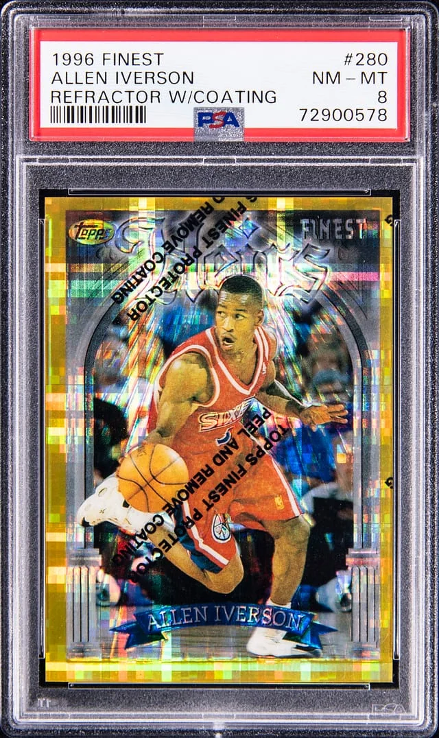 1996-97 Topps Finest Allen Iverson Refractor #280 card image