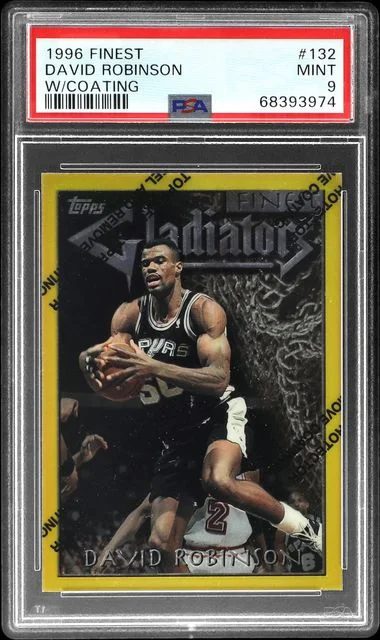 1996-97 Topps Finest David Robinson Refractor #132 card image