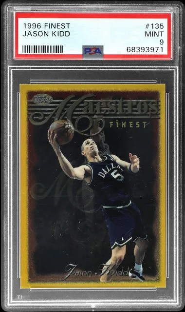 1996-97 Topps Finest Jason Kidd W/Coating #135 card image