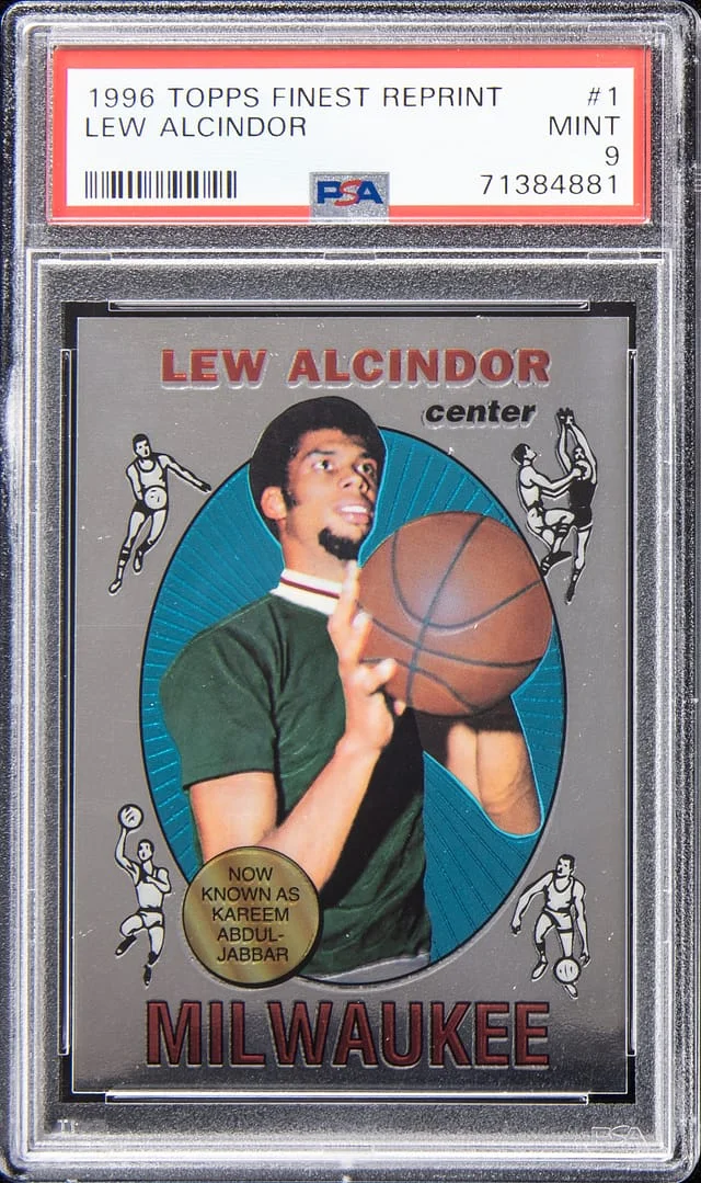 1996-97 Topps Finest Lew Alcindor Reprint #1 card image
