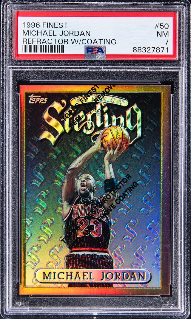 1996-97 Topps Finest Michael Jordan W/Coating #50 card image
