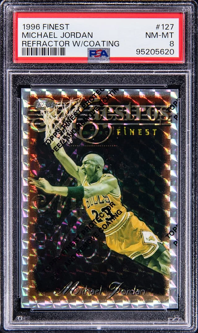1996-97 Topps Finest Michael Jordan -NM-MT 8 #127 card image