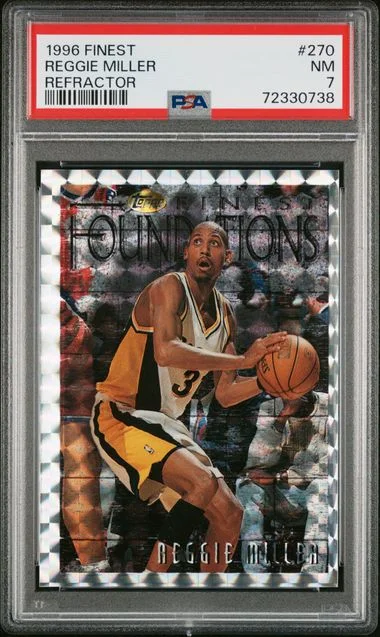 1996-97 Topps Finest Reggie Miller Refractor #270 card image