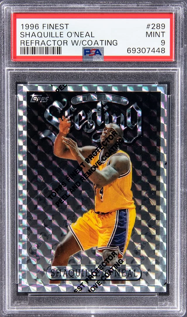 1996-97 Topps Finest Shaquille O'Neal W/Coating #289 card image