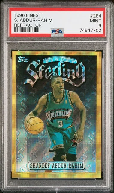 1996-97 Topps Finest Shareef Abdur-Rahim Refractor #284 card image