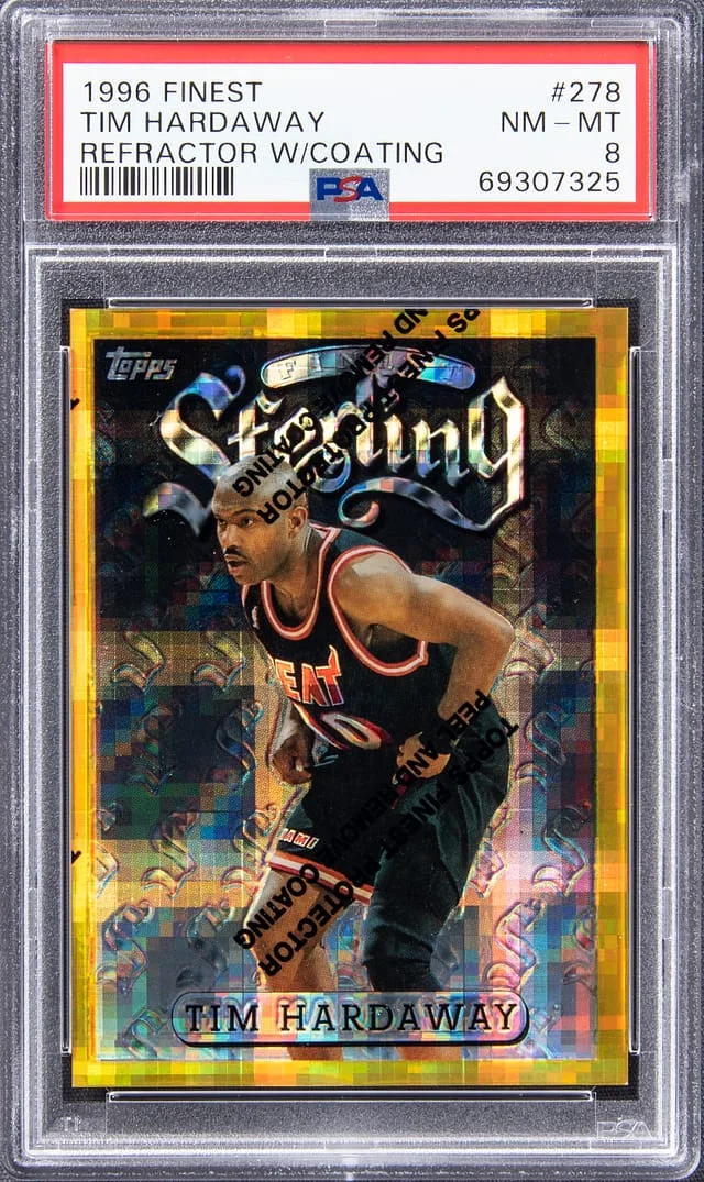 1996-97 Topps Finest Tim Hardaway Refractor W/Coating #278 card image