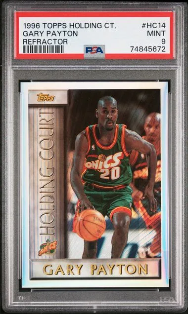 1996-97 Topps Gary Payton Holding Court Refractor #HC14 card image