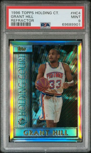 1996-97 Topps Grant Hill Holding Court Refractor #HC4 card image