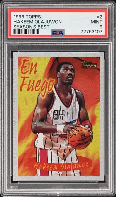 1996-97 Topps Hakeem Olajuwon Season's Best #2 card image