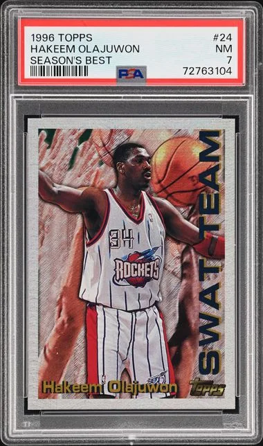 1996-97 Topps Hakeem Olajuwon Season's Best #24 card image