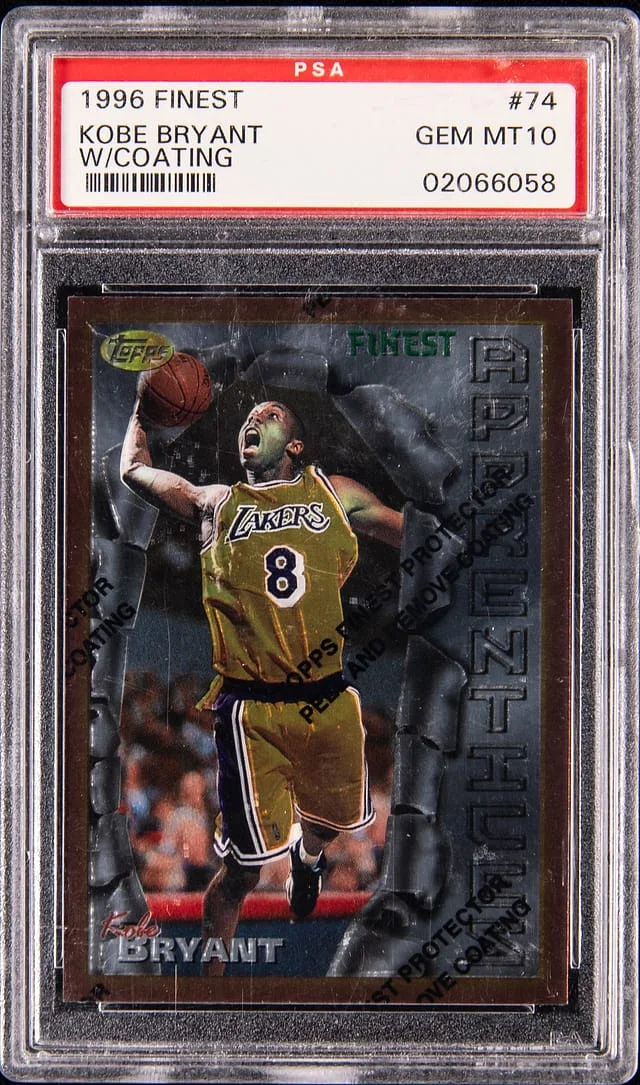 1996-97 Topps Kobe Bryant Finest, With Coating #74 card image
