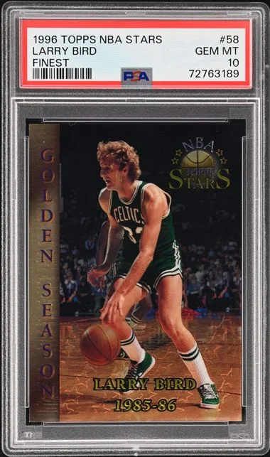 1996-97 Topps Larry Bird NBA Stars Finest #58 card image