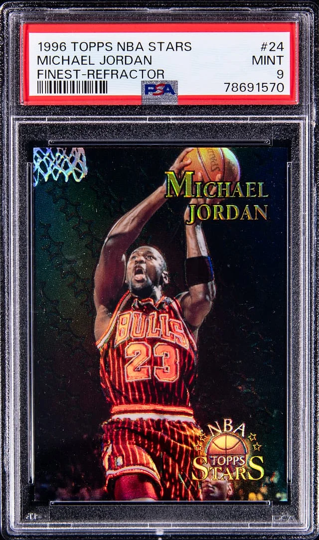 1996-97 Topps Michael Jordan Stars Finest Refractors #24 card image
