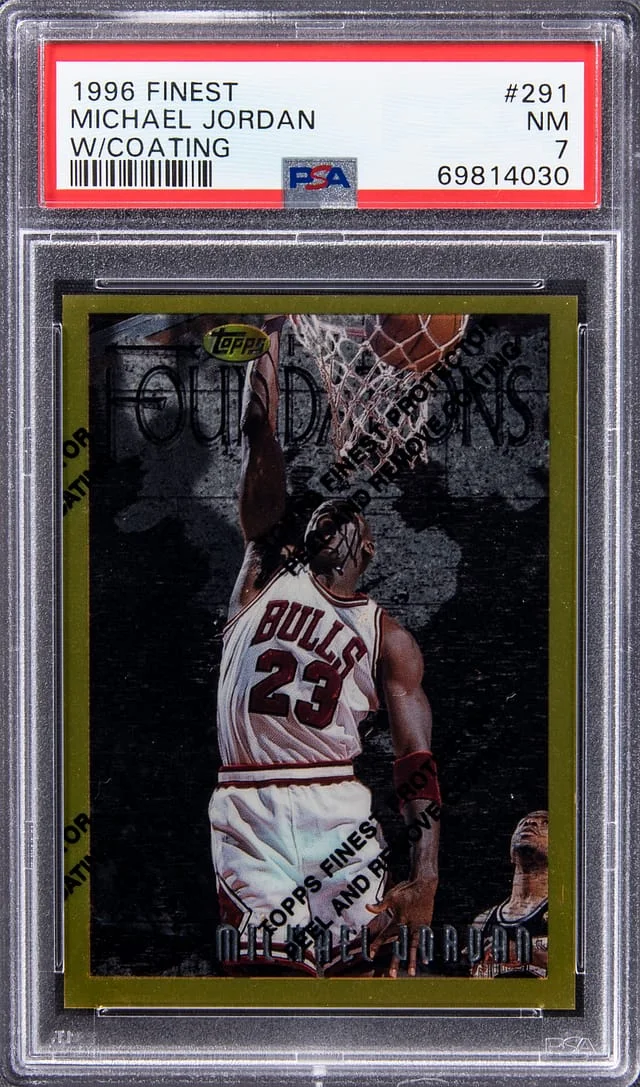1996-97 Topps Michael Jordan Finest, With Coating #291 card image