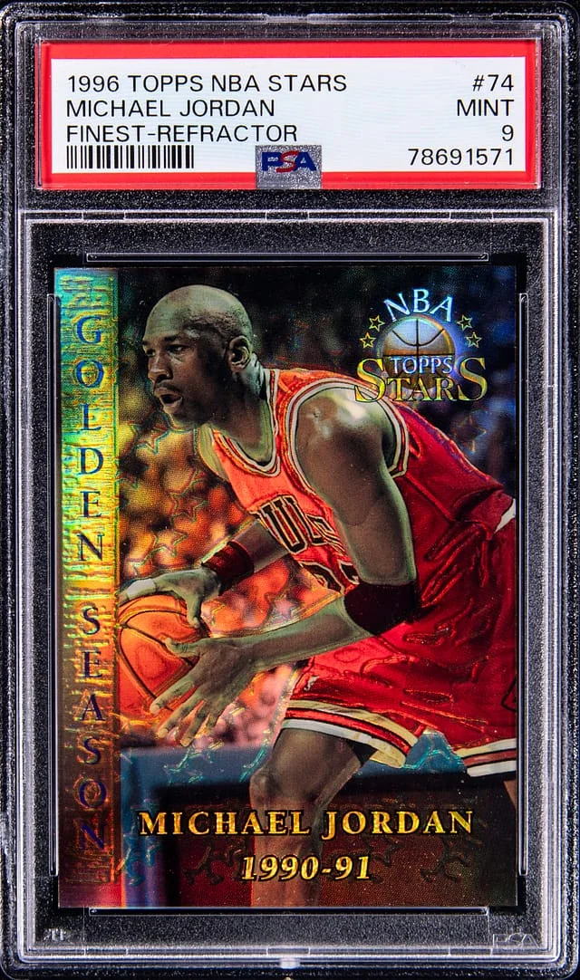 1996-97 Topps Michael Jordan NBA Stars Finest #74 card image
