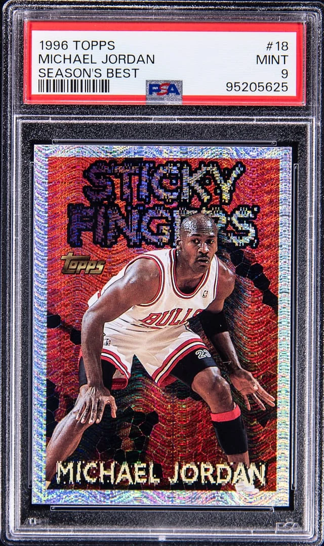 1996-97 Topps Michael Jordan -MINT 9 Season's Best #18 card image