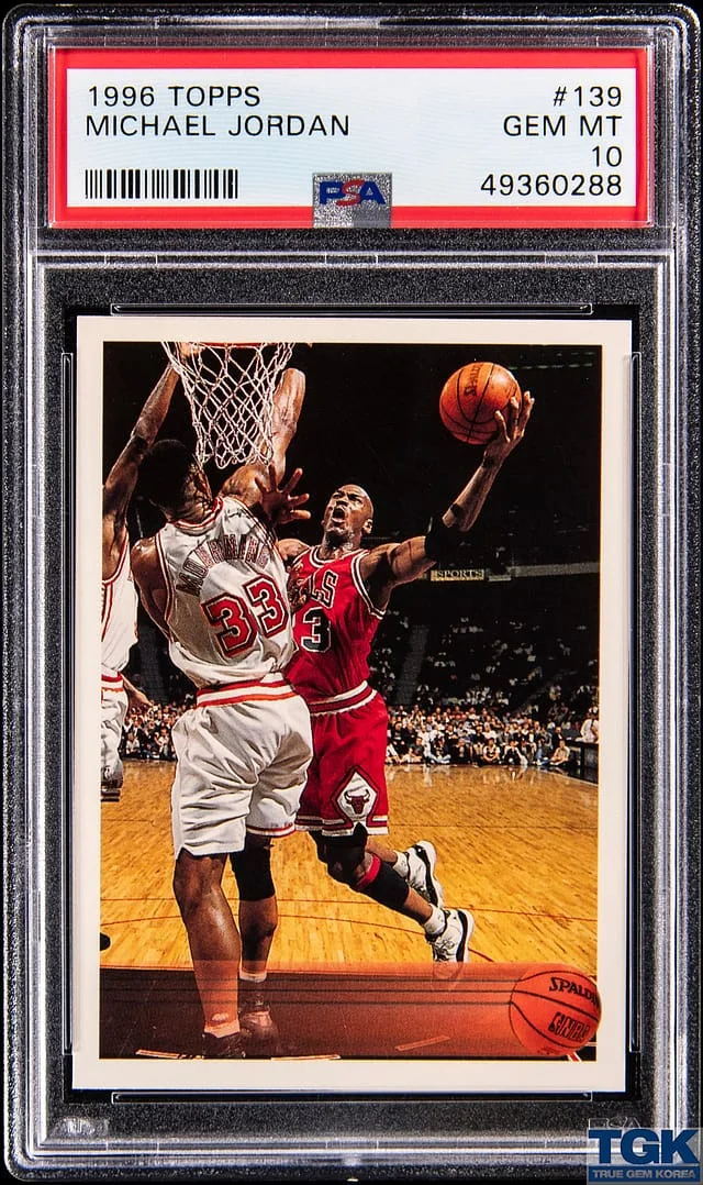 1996-97 Topps Michael Jordan, Missing Name Error #139 card image