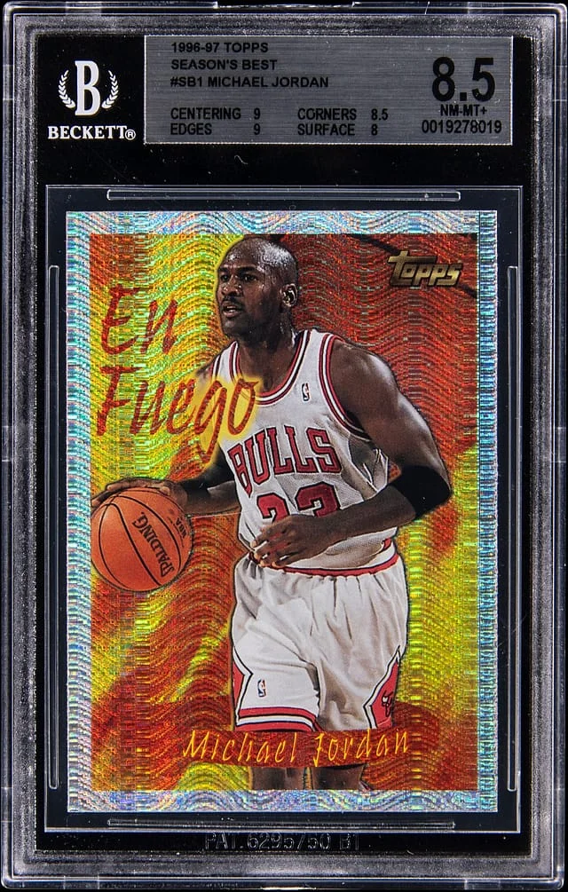 1996-97 Topps Michael Jordan Season's Best #SB1 card image