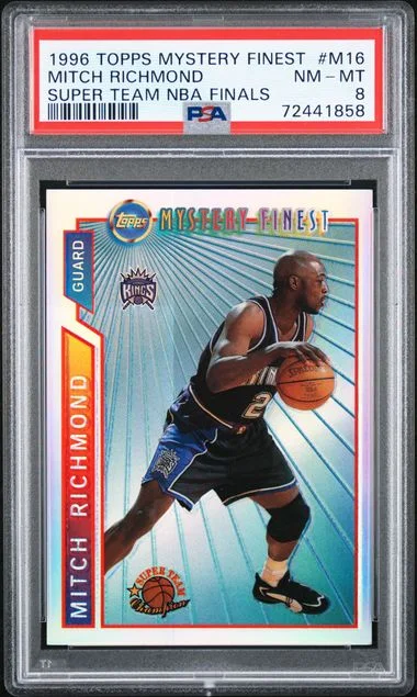 1996-97 Topps Mitch Richmond Mystery Finest Super Team NBA Finals #M16 card image