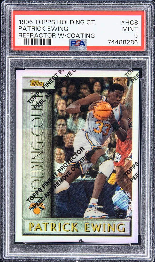 1996-97 Topps Patrick Ewing Holding Ct. Refractor with Coating #HC8 card image