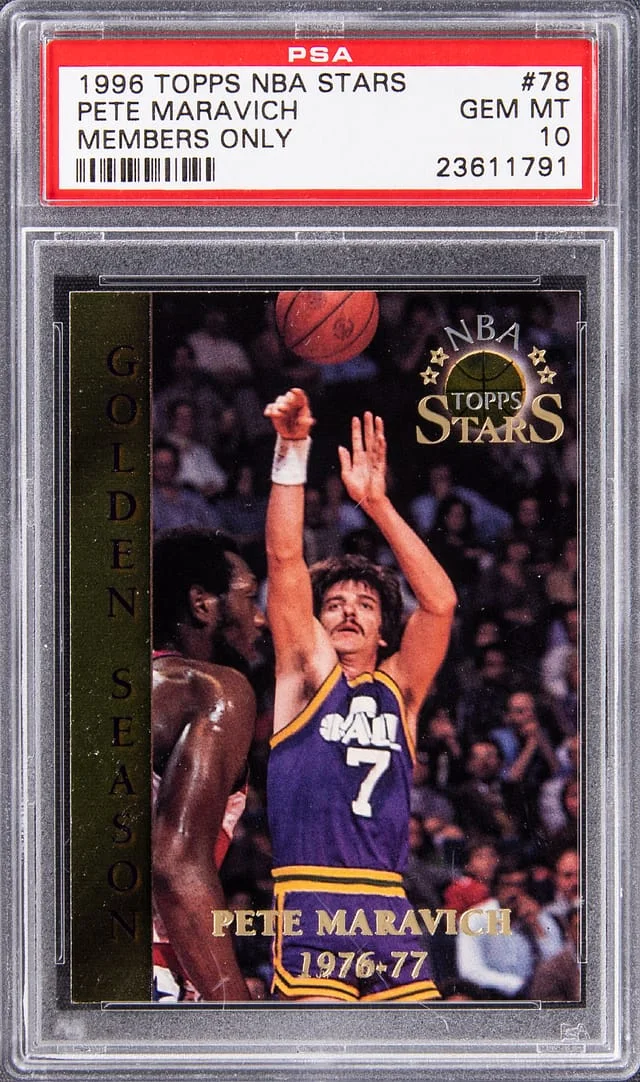 1996-97 Topps Pete Maravich NBA Stars Members Only #78 card image