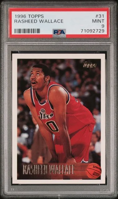 1996-97 Topps Rasheed Wallace #31 card image