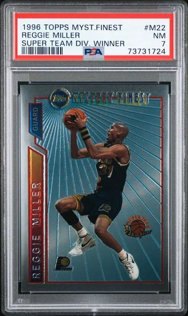 1996-97 Topps Reggie Miller Mystery Finest Super Team Conference Winner #M22 card image