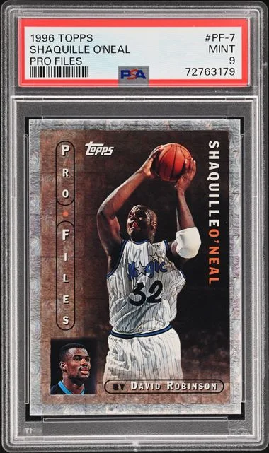 1996-97 Topps Shaquille O'Neal Pro Files #PF-7 card image