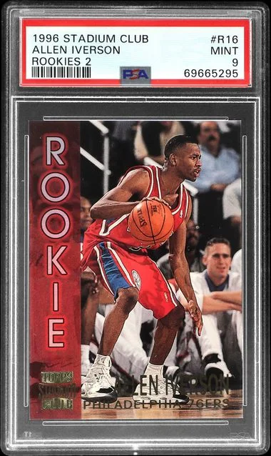 1996-97 Topps Stadium Club Allen Iverson Rookies 2 #R16 card image