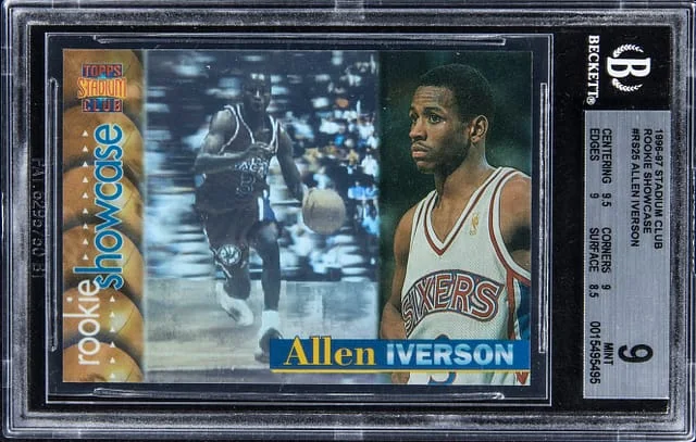 1996-97 Topps Stadium Club Allen Iverson Showcase #RS25 card image