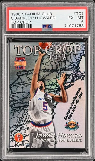 1996-97 Topps Stadium Club Charles Barkley/Juwan Howard Top Crop #TC7 card image