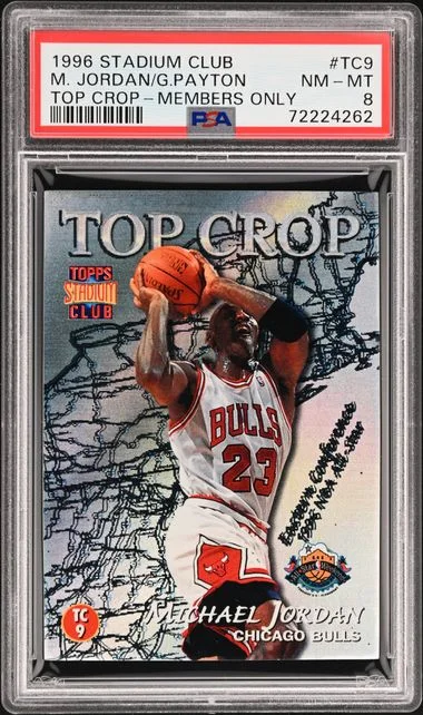 1996-97 Topps Stadium Club Gary Payton/Michael Jordan Top Crop Members Only #TC9 card image