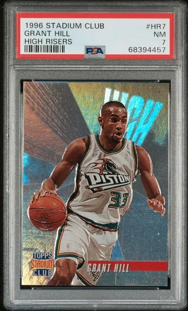 1996-97 Topps Stadium Club Grant Hill High Risers #HR7 card image