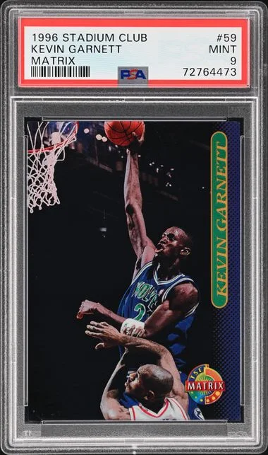 1996-97 Topps Stadium Club Kevin Garnett Matrix #59 card image