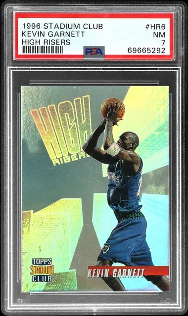 1996-97 Topps Stadium Club Kevin Garnett High Risers #HR6 card image