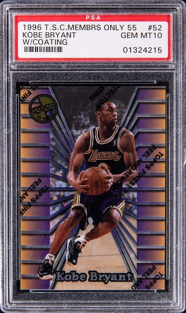 1996-97 Topps Stadium Club Members Only Kobe Bryant 55 #52 card image