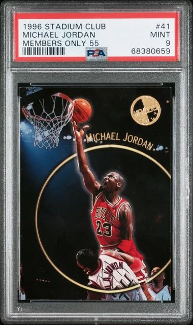 1996-97 Topps Stadium Club Members Only Michael Jordan 55 #41 card image