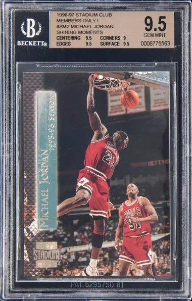 1996-97 Topps Stadium Club Members Only Michael Jordan Shining Moments #SM2 card image